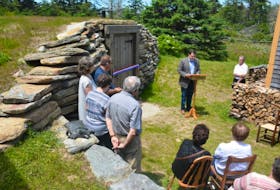 Le Village historique acadien de la Nouvelle-Écosse in West Pubnico. Introducing the root cellar.
