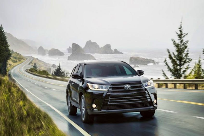 The keys for six new Toyota Highlander Hybrid XLE vehicles were handed over as second-place prizes in a nationwide contest. A Yarmouth County woman is receiving one of them through a friend who bought her a calendar.