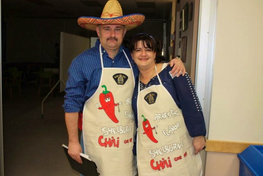 Darren and Dianne Stevens at the first annual chili cook-off. 

