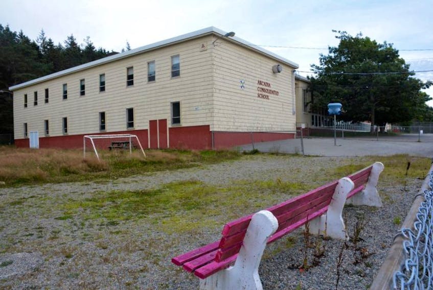 Former Arcadia Consolidated School in Yarmouth County.