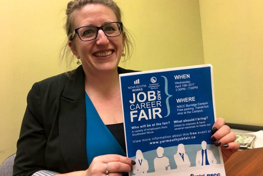 Julie Walters, employer engagement specialist with Nova Scotia Works, says the goal for Yarmouth Job & Career Fair organizers was to attract local employers who had immediate vacancies.