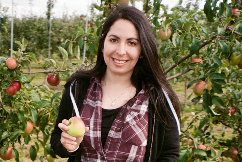 Jan. 22, 2021 - Dr. Zoe Migicovsky is researching apples as part of her Post-doctoral fellowship at Dalhousie University. (credit: Bill Migicovsky)